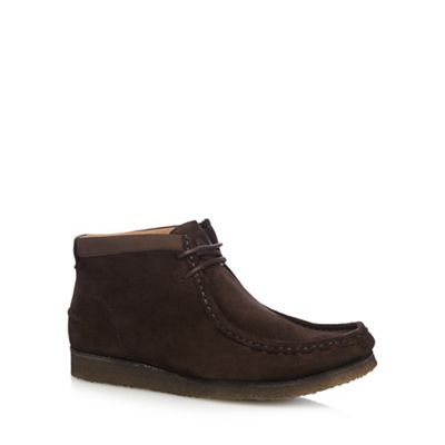 Dark brown 'Davenport' high boots